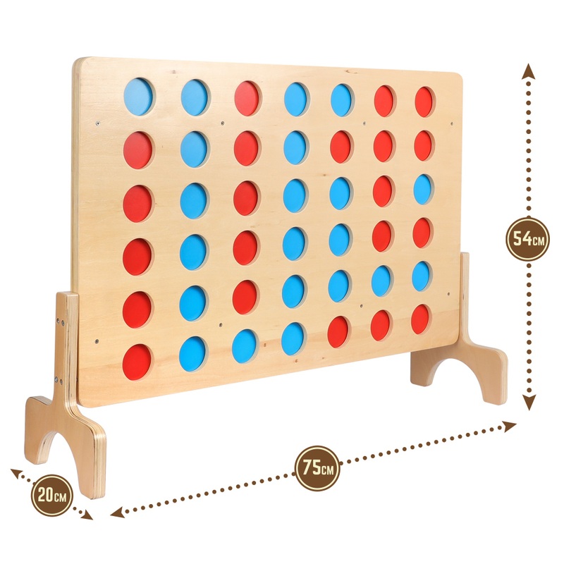 Giant Wooden 4 in a Row Game 6 Giant Wooden 4 in a Row Game
