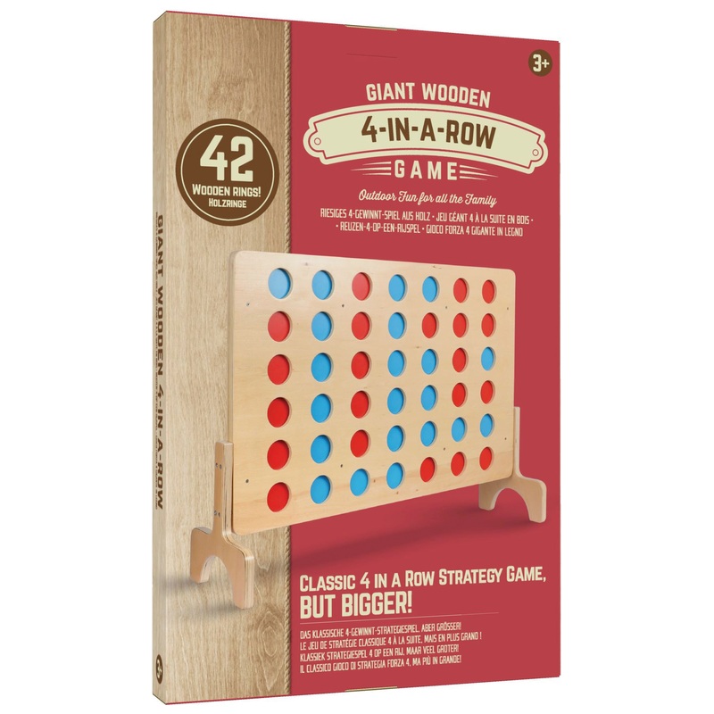 Giant Wooden 4 in a Row Game 8 Giant Wooden 4 in a Row Game