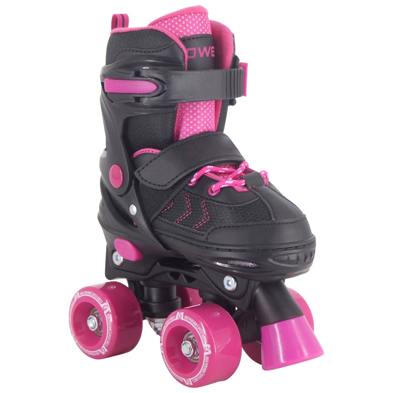 Roller Skates Pink and Black UK Size 9 - 12