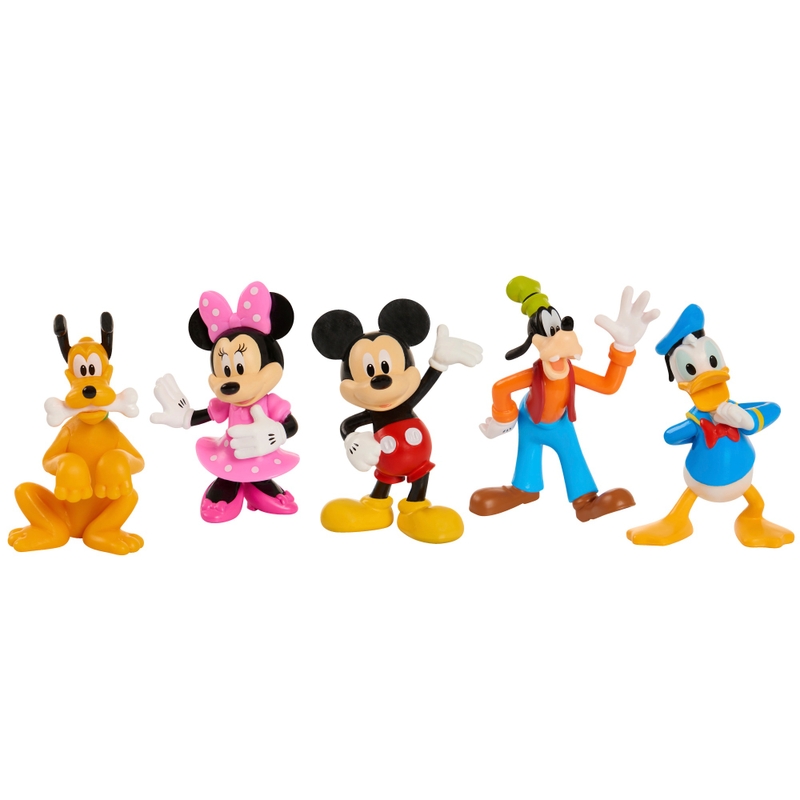 Disney Mickey Mouse Character Figures Collectible Friends 5 Pack