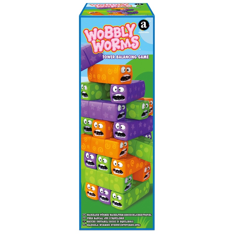 Wobbly Worms Tower Balance Game