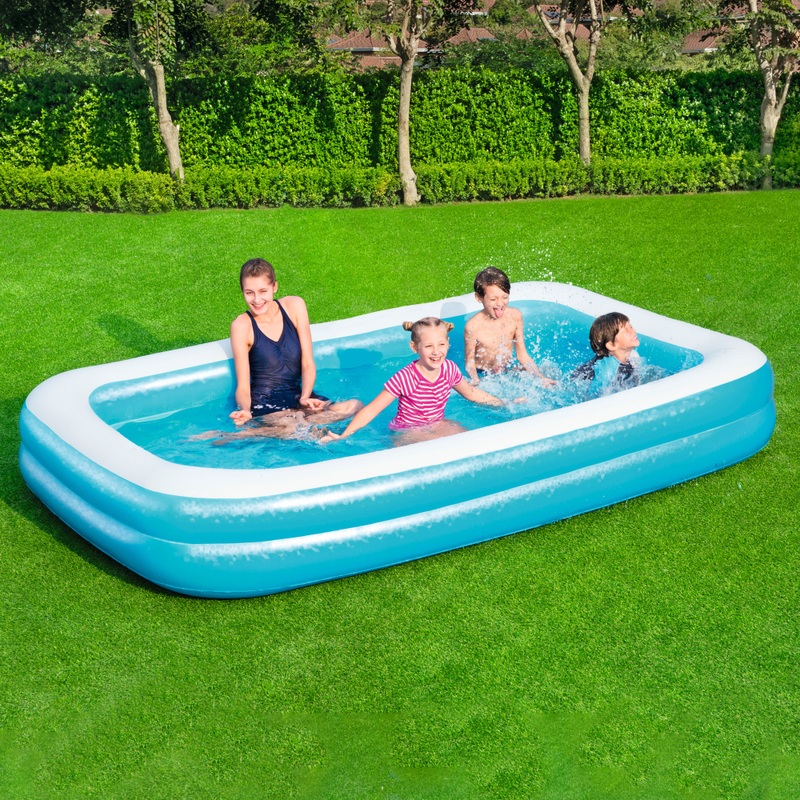6ft Bestway Rectangle Family Inflatable Paddling Pool