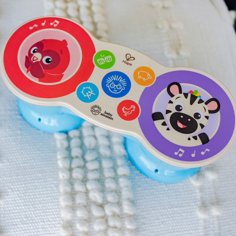 Baby Einstein Magic Touch Drums Upbeat Tunes Wooden Musical Toy 4 Baby Einstein Magic Touch Drums Upbeat Tunes Wooden Musical Toy
