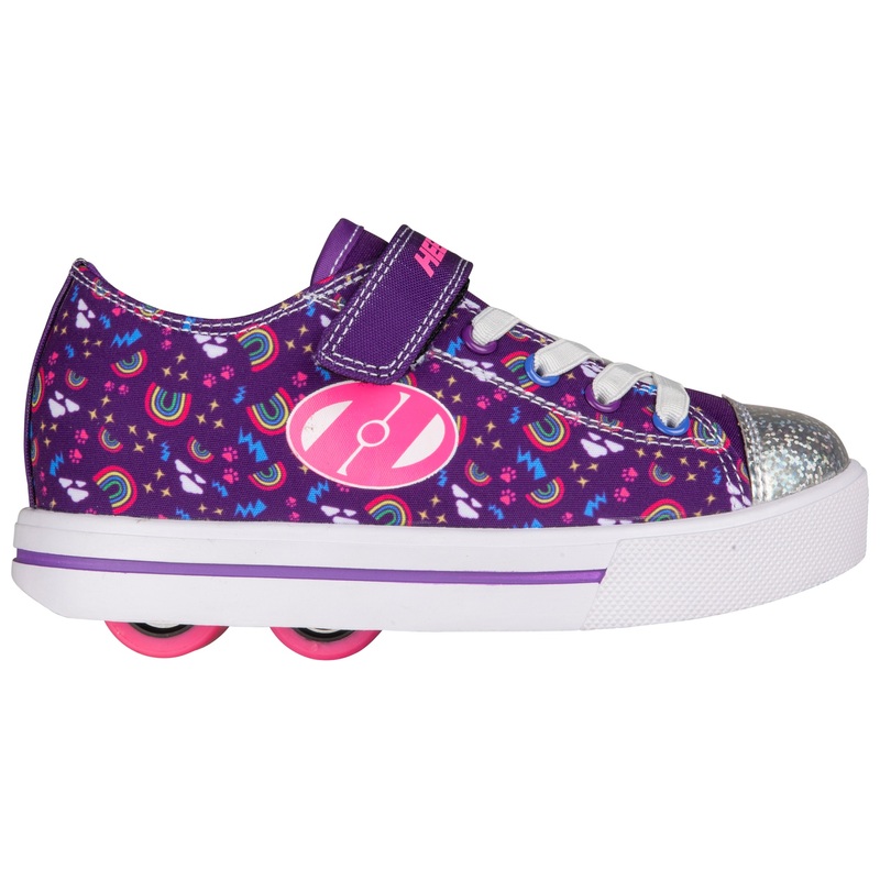 Heelys Snazzy X2 Shoes Purple Multi Rainbow UK Size 12