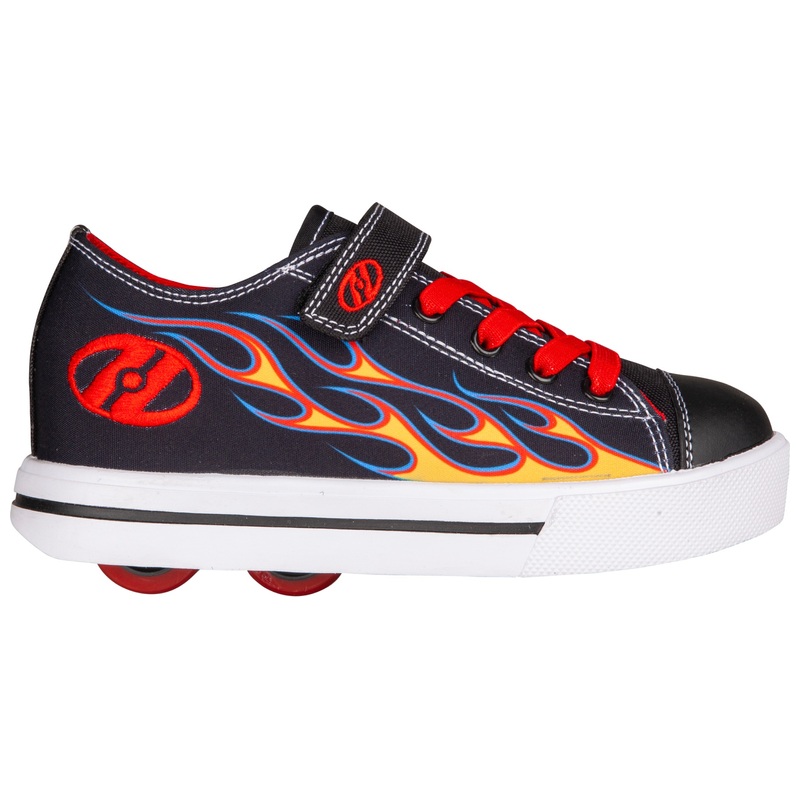 Heelys Snazzy X2 Shoes Black Red Flame UK Size 13