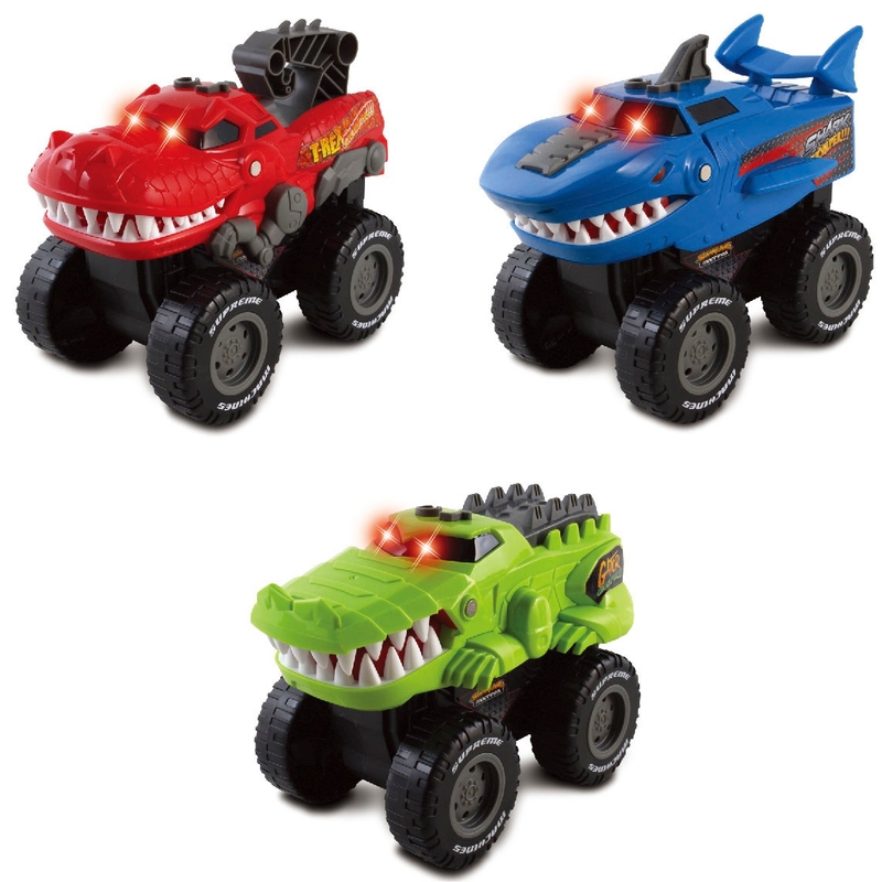 Super Wheelz Lights & Sounds Animal Truck 3 Pack