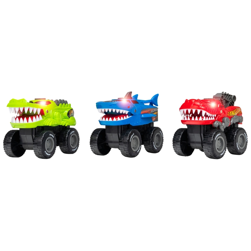 Super Wheelz Lights & Sounds Animal Truck 3 Pack 6 Super Wheelz Lights & Sounds Animal Truck 3 Pack