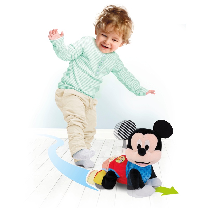 Clementoni Disney Baby Mickey Crawl With Me Plush Toy