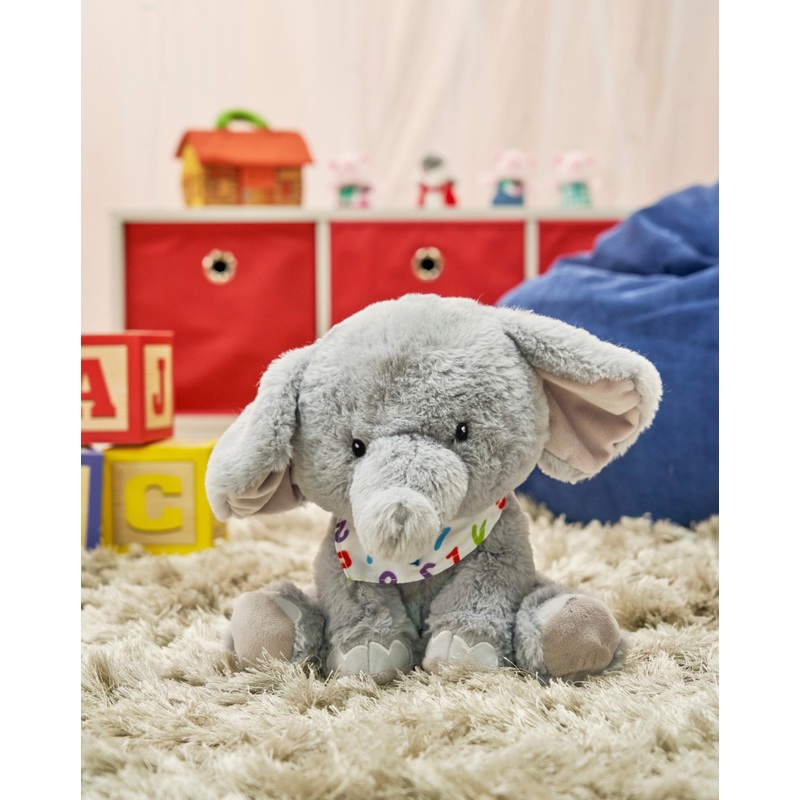 Big Steps Sing-Along Elephant Plush Toy Grey