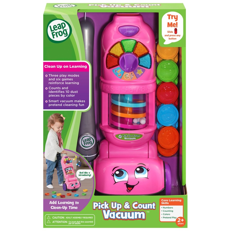 LeapFrog Toy Pick Up & Count Vacuum Pink 6 LeapFrog Toy Pick Up & Count Vacuum Pink