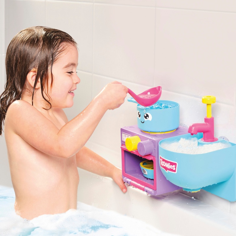 TOMY Toomies Bubble and Bake Bathtime Kitchen Bath Toy 2 TOMY Toomies Bubble and Bake Bathtime Kitchen Bath Toy