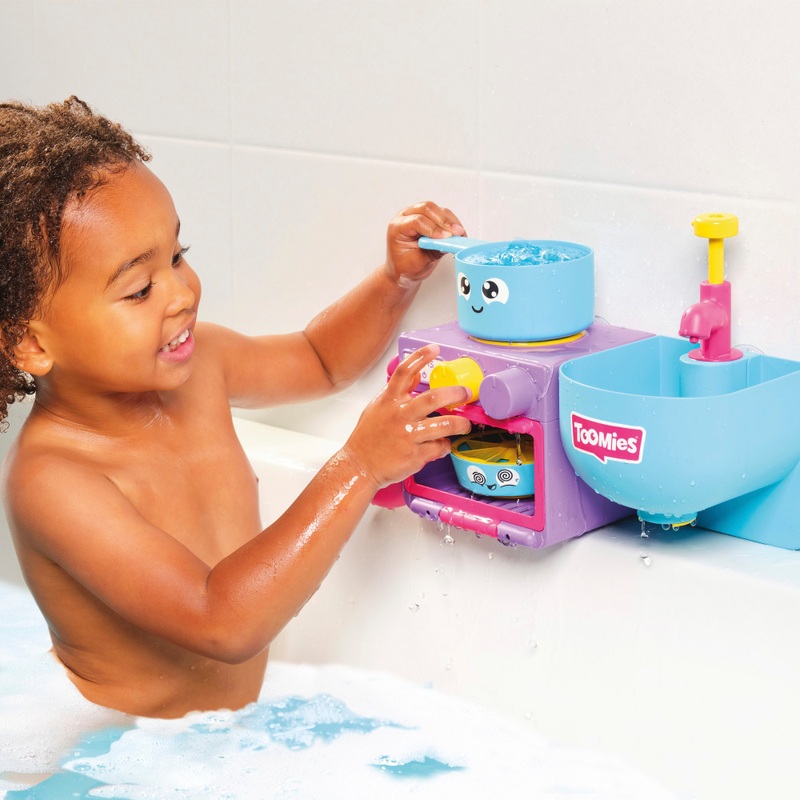 TOMY Toomies Bubble and Bake Bathtime Kitchen Bath Toy 3 TOMY Toomies Bubble and Bake Bathtime Kitchen Bath Toy