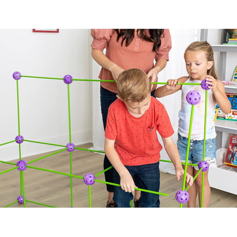 Crazy Forts! Blanket Fort Frame Kit Original 69 Pieces