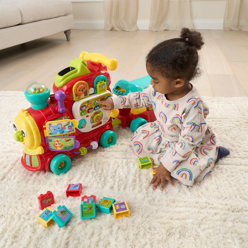 VTech Baby 4-in-1 Alphabet Train Ride On Red