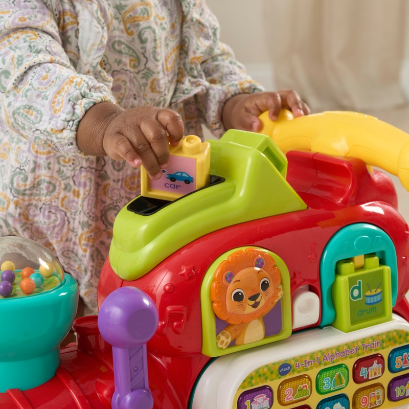 VTech Baby 4-in-1 Alphabet Train Ride On Red 5 VTech Baby 4-in-1 Alphabet Train Ride On Red