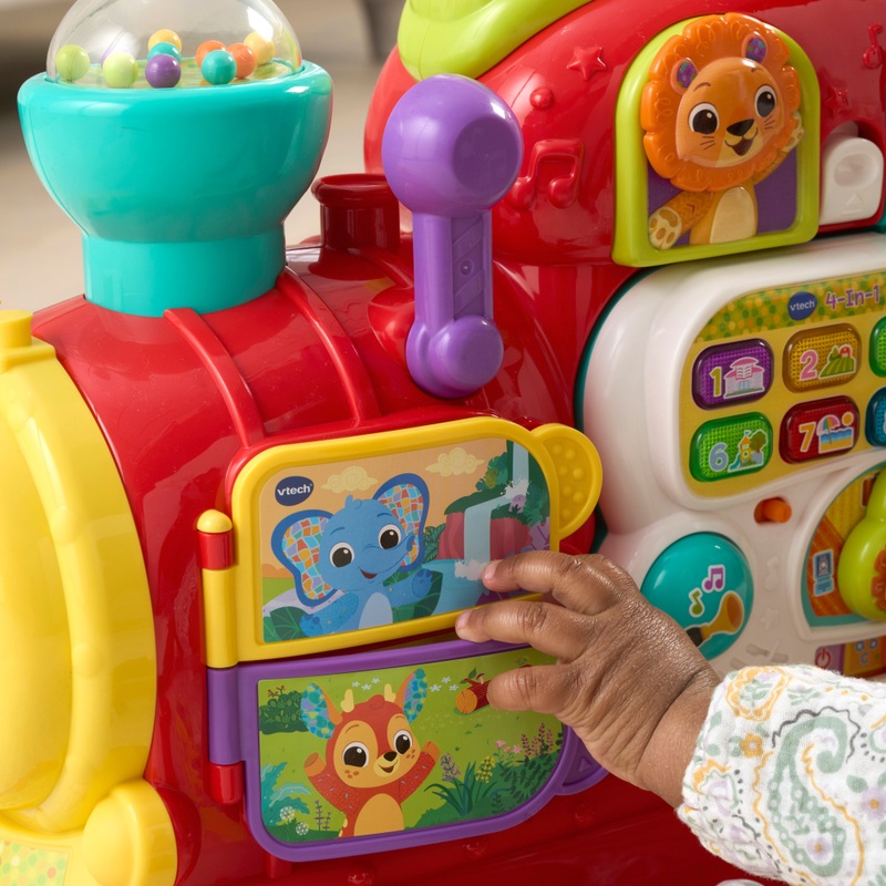 VTech Baby 4-in-1 Alphabet Train Ride On Red 6 VTech Baby 4-in-1 Alphabet Train Ride On Red
