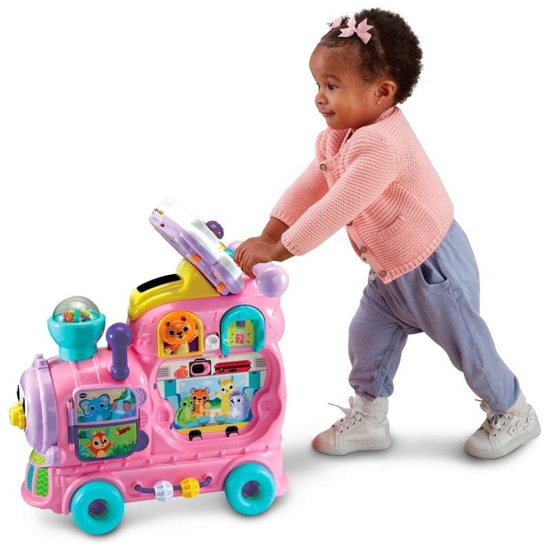 VTech Baby 4-in-1 Alphabet Train Ride On Pink 4 VTech Baby 4-in-1 Alphabet Train Ride On Pink