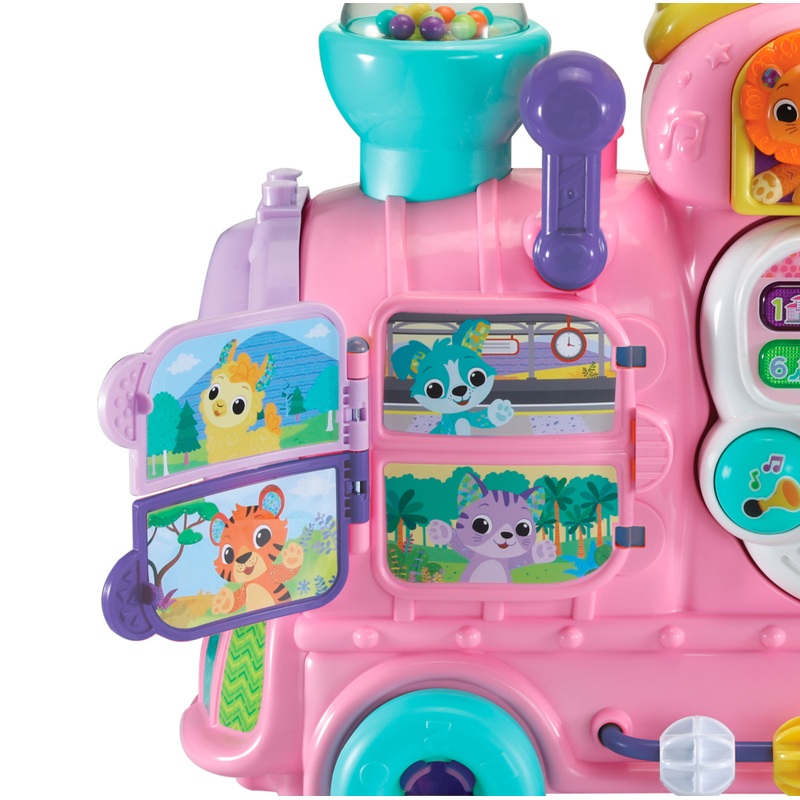 VTech Baby 4-in-1 Alphabet Train Ride On Pink 5 VTech Baby 4-in-1 Alphabet Train Ride On Pink