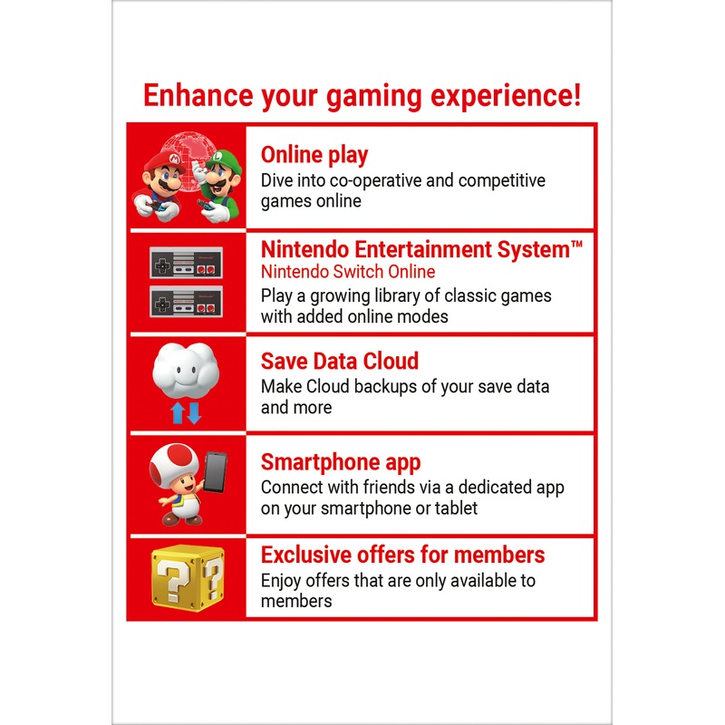 Nintendo Switch Online 12 Month Family Membership Digital Download