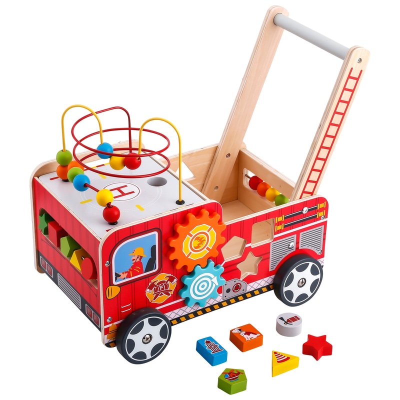 Squirrel Play Wooden Activity Baby Walker Fire Engine 6 Squirrel Play Wooden Activity Baby Walker Fire Engine