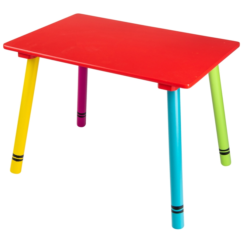 Wooden Crayon Table and Chairs Set 4 Wooden Crayon Table and Chairs Set