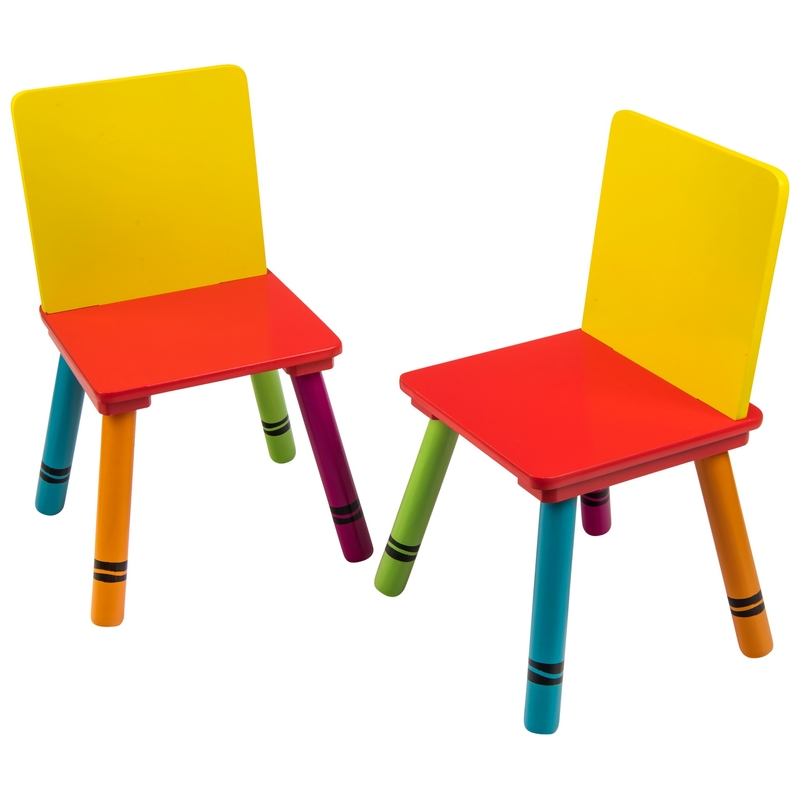 Wooden Crayon Table and Chairs Set 5 Wooden Crayon Table and Chairs Set