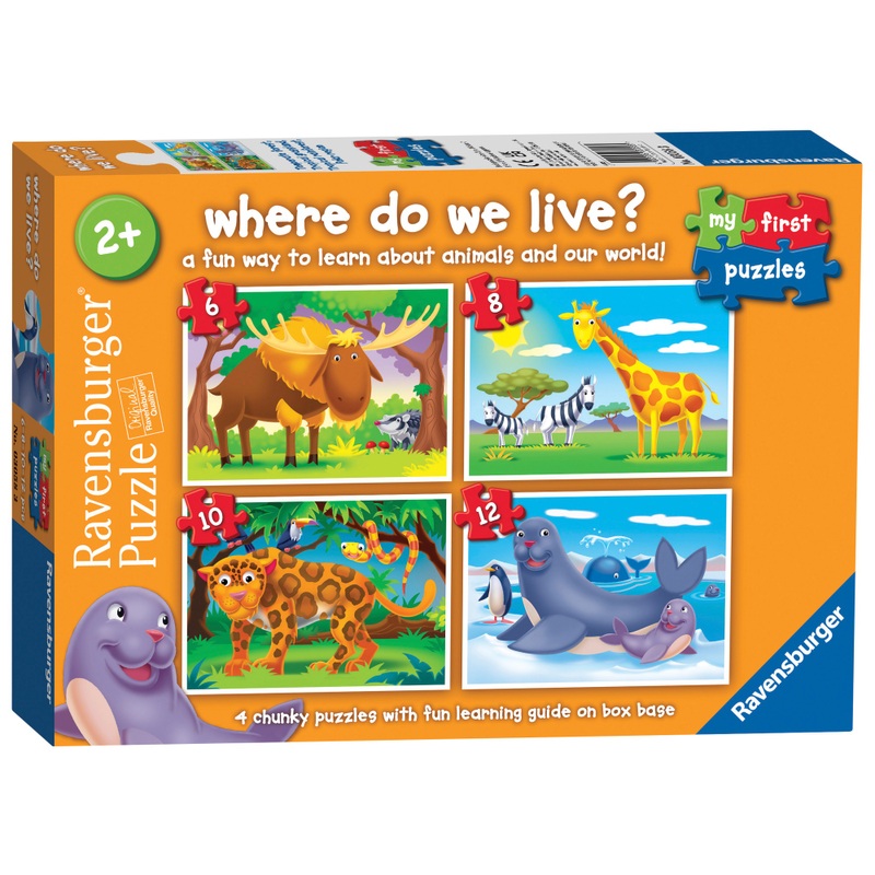 Ravensburger My First Puzzles Where Do We Live 4 Pack