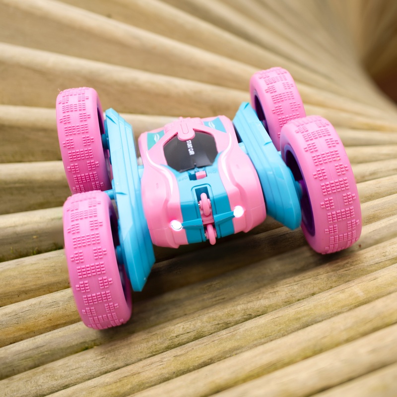 Spin n' Stunt Remote Control Car Pink 1:24 Scale 3 Spin n' Stunt Remote Control Car Pink 1:24 Scale