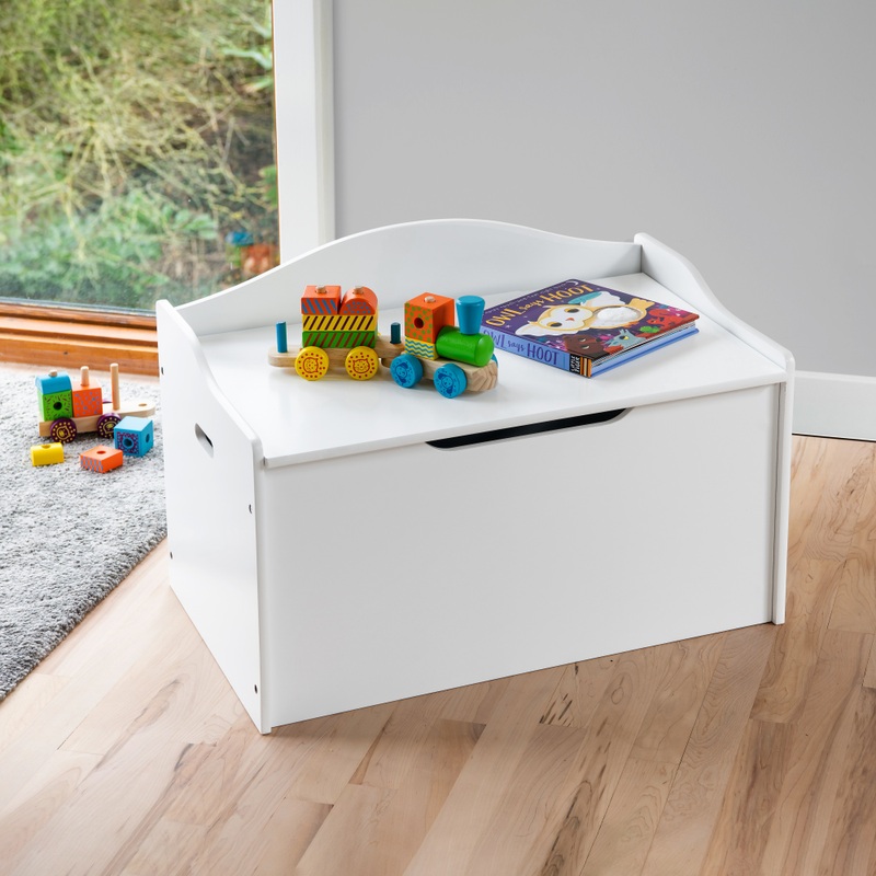 White Wooden Toy Box