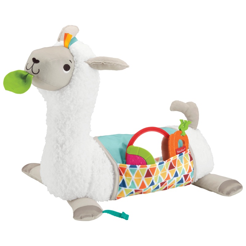 Fisher-Price Grow-with-Me Tummy Time Llama Pillow