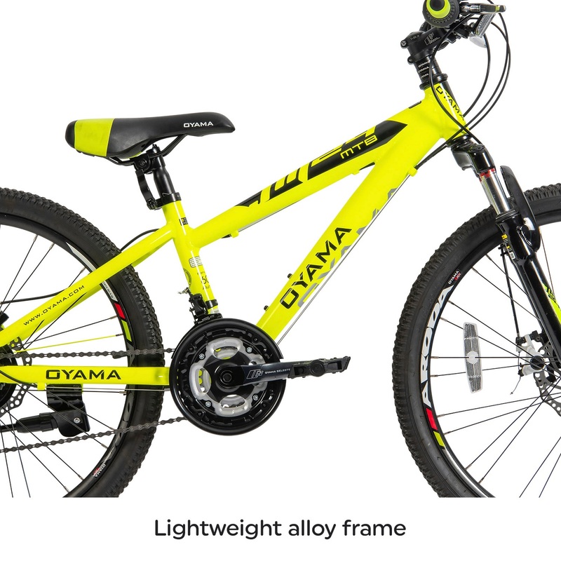 24 Inch Oyama JM24 Mountain Bike Yellow