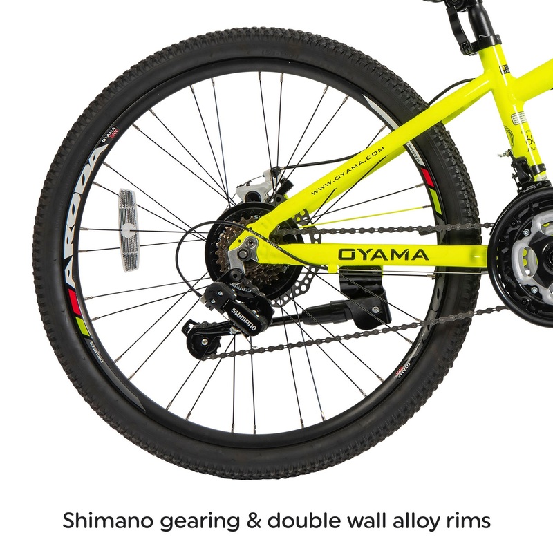 24 Inch Oyama JM24 Mountain Bike Yellow 6 24 Inch Oyama JM24 Mountain Bike Yellow