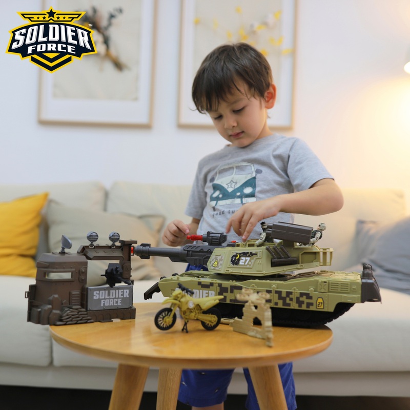 Soldier Force Playset Armored Siege Tank with Lights and Sounds