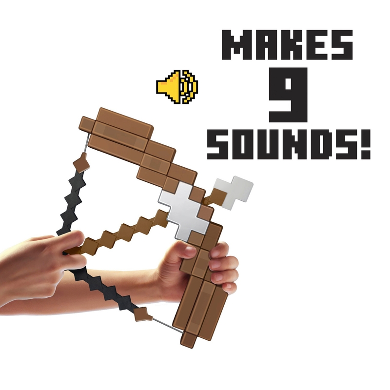 Minecraft Bow and Arrow Toy with Sound Effects