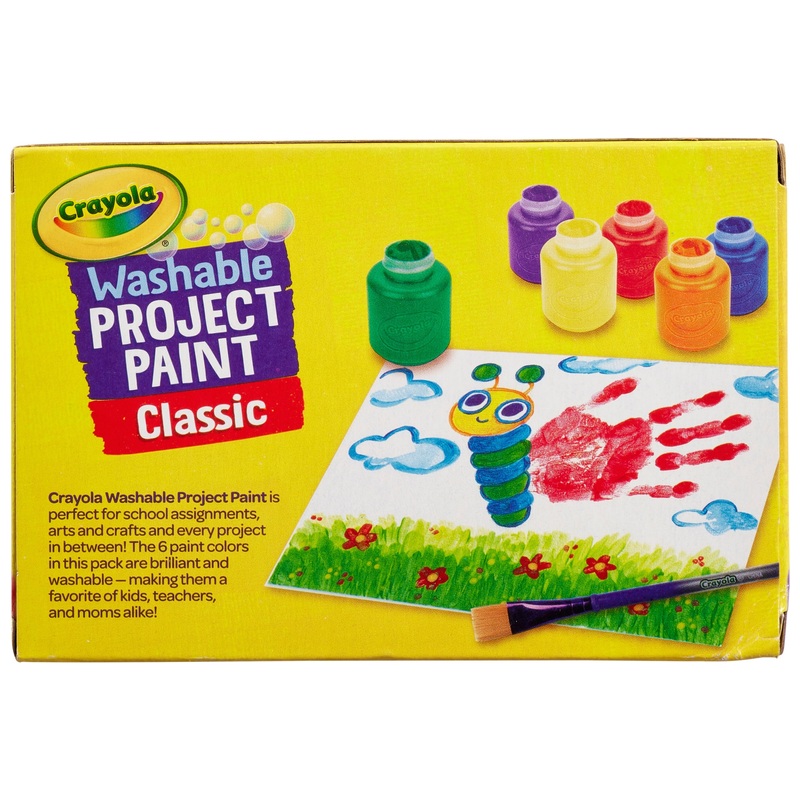 Crayola Washable Project Paint Classic Colours 6 Pack 2 Crayola Washable Project Paint Classic Colours 6 Pack