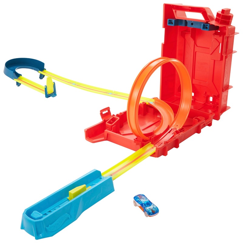 Hot Wheels Track Builder Fuel Can Stunt Box Playset