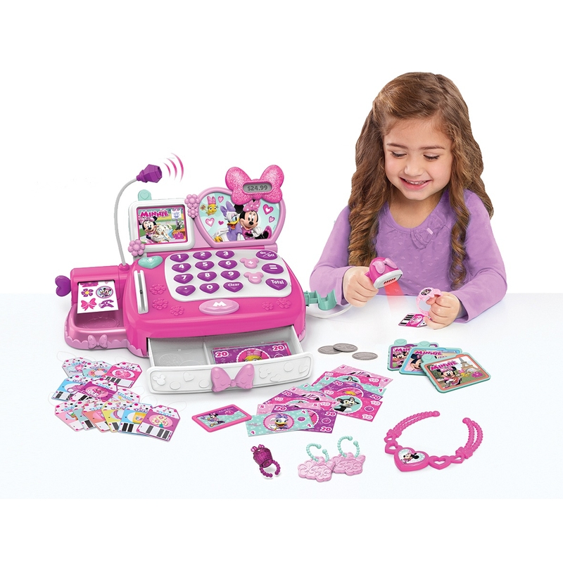 Disney Minnie Mouse Shop N' Scan Talking Cash Register Playset
