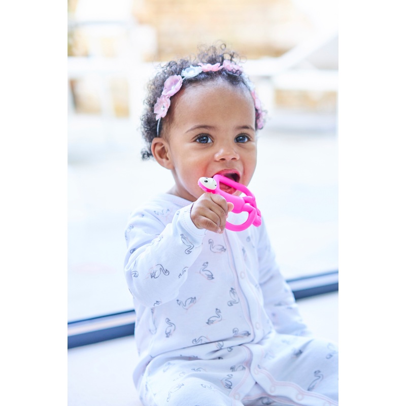 Matchstick Monkey Teething Toy and Gel Applicator Pink