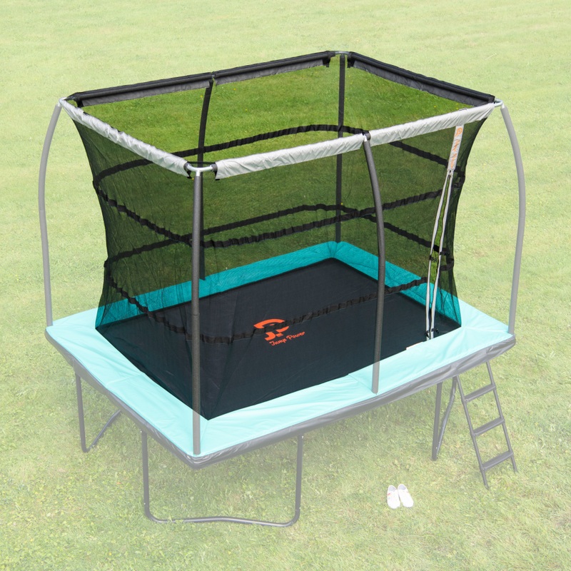 10 x 7.5ft Jump Power Rectangle Trampoline Enclosure Net and Trampoline Mat