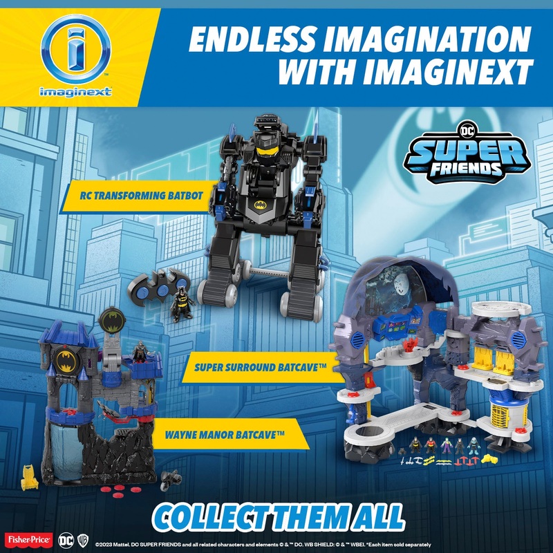 Fisher-Price Imaginext DC Super Friends Playset Wayne Manor Batcave 6 Fisher-Price Imaginext DC Super Friends Playset Wayne Manor Batcave