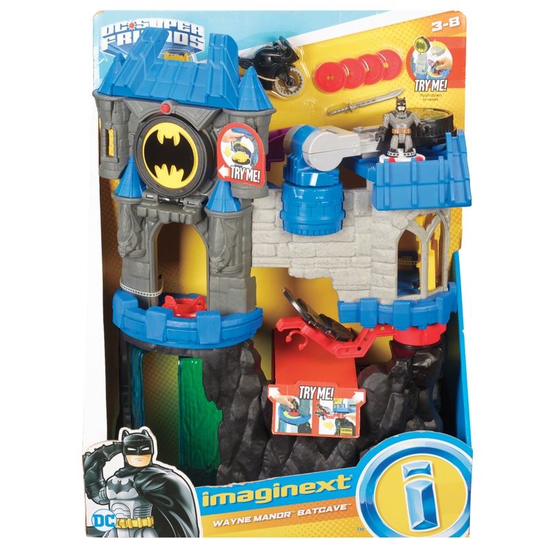 Fisher-Price Imaginext DC Super Friends Playset Wayne Manor Batcave 8 Fisher-Price Imaginext DC Super Friends Playset Wayne Manor Batcave