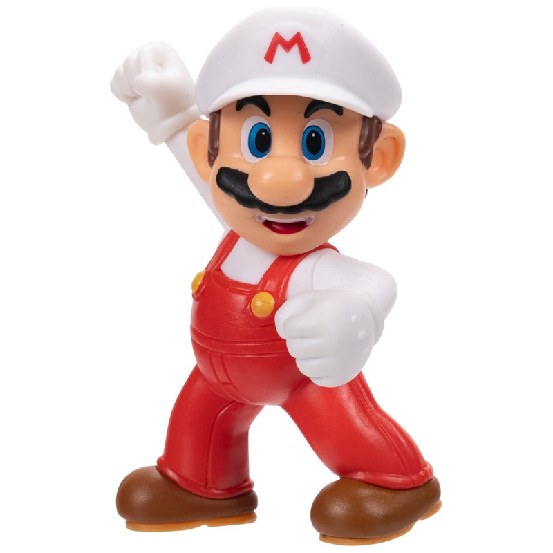 Nintendo Super Mario Action Figure Fire Mario 6cm