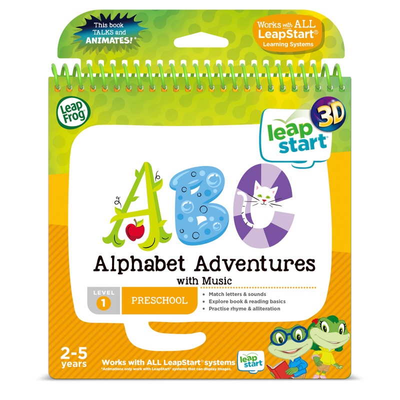 LeapFrog LeapStart 3D Alphabet Adventures Interactive Learning Book