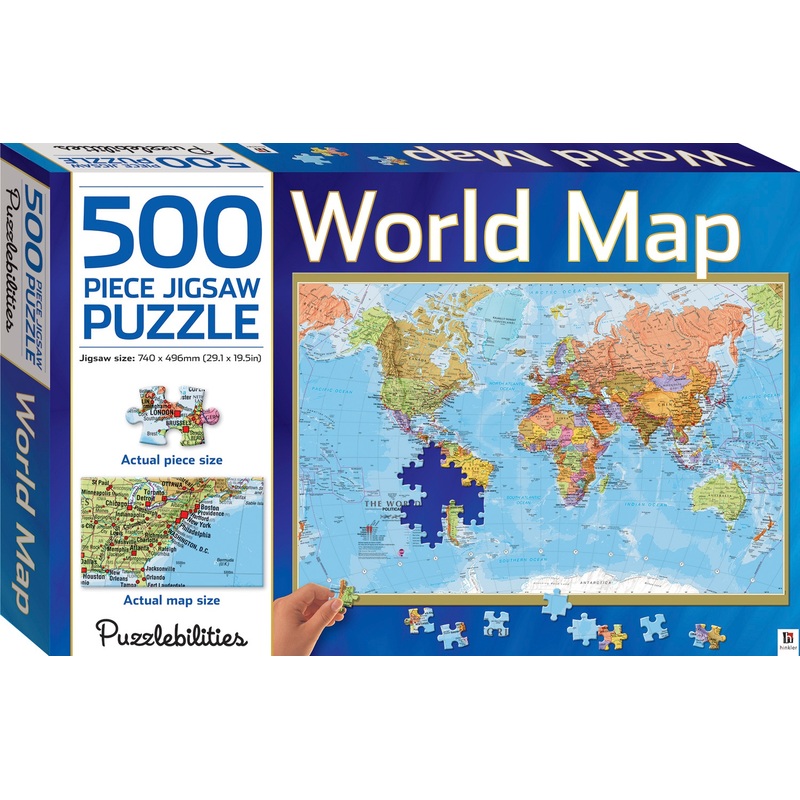 Puzzlebilities World Map Jigsaw Puzzle 500 Pieces