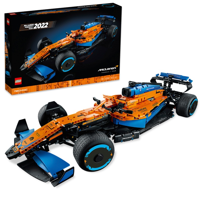 LEGO Technic 42141 McLaren Formula 1 2022 Race Car Model Set For Adults