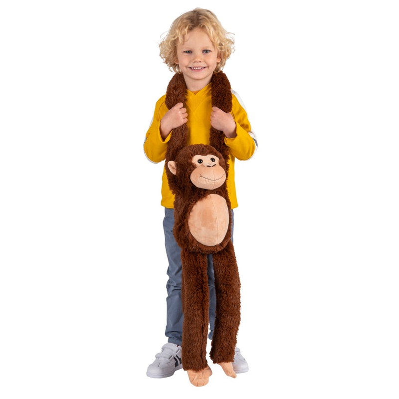 Monty the Dark Brown Cheeky Hanging Monkey Soft Toy 75cm 5 Monty the Dark Brown Cheeky Hanging Monkey Soft Toy 75cm