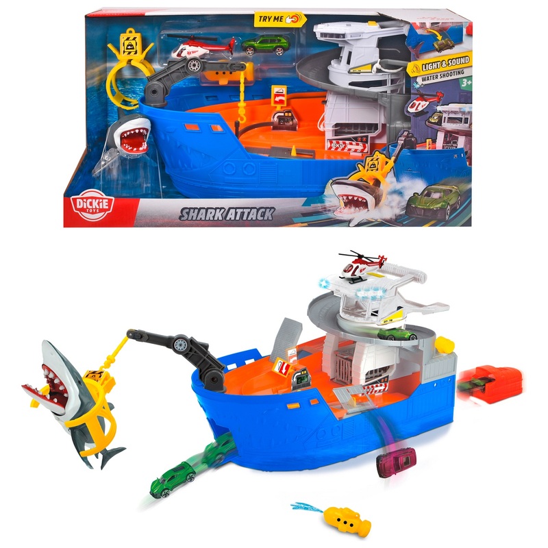 Dickie Toys Playset Shark Attack Boat with Lights and Sounds 7 Dickie Toys Playset Shark Attack Boat with Lights and Sounds