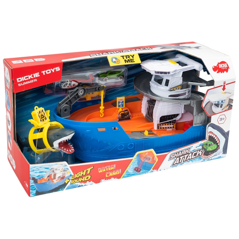 Dickie Toys Playset Shark Attack Boat with Lights and Sounds 8 Dickie Toys Playset Shark Attack Boat with Lights and Sounds