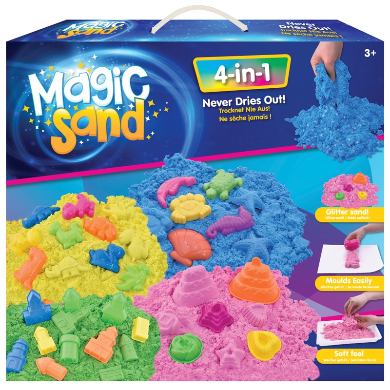 Magic Sand Sensory Sand 4-in-1 Pack 1200g Assortment
