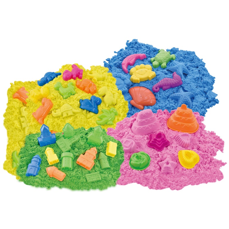 Magic Sand Sensory Sand 4-in-1 Pack 1200g Assortment 4 Magic Sand Sensory Sand 4-in-1 Pack 1200g Assortment